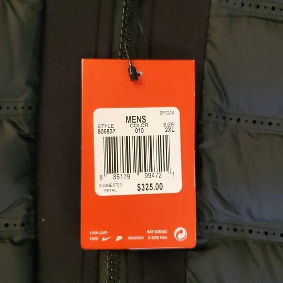 Men's Black Nike Jacket #806837 - Picture 2 of 6